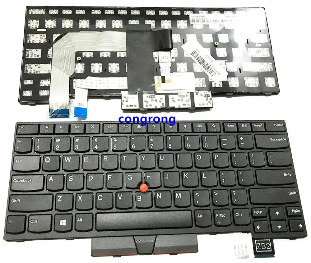 

US English Backlit Keyboard for Lenovo Thinkpad T470 T480 A475 A485 NO Backlight Teclado 01AX569 01AX487 01AX528 01HX419