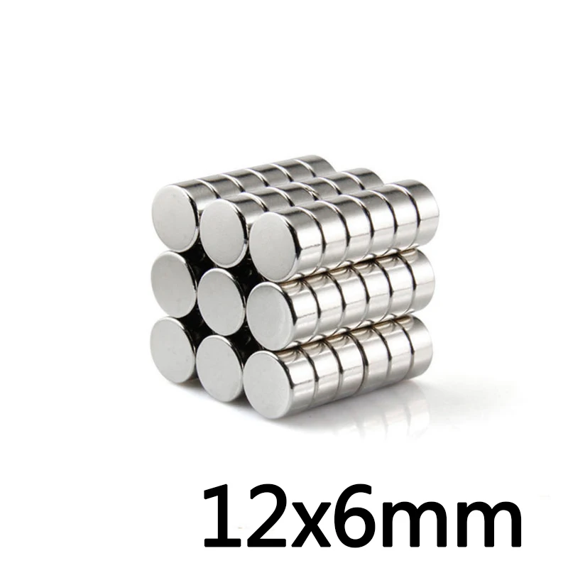 5/10/20PCS 12x6 mm Search Minor Diameter Magnetic 12mmx6mm Bulk Small Round Magnets 12mmx6mm Neodymium Disc Magnets 12*6 mm