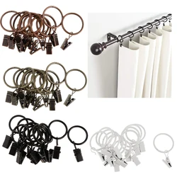Drapery Curtain Clips with Rings Set of 12 Rings Curtains Eyelets Hooks