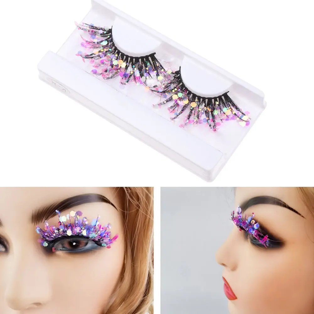 ヨーロッパ系アメリカ人スタイルの天然グリッターパウダーメイク用品つけまつげ3Dつけまつげヌードメイク