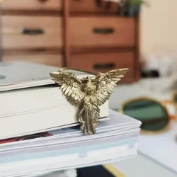 Ins mosiężny klips anioła Vintage zakładki w stylu europejskim moda dekoracja dziennika klips do planowania śliczne artykuły papiernicze