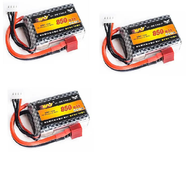 2S 7.4V 850mAh Lipo Battery With T For Mini Quad FPV Drone RC Airplane Quadcopter Helicopte