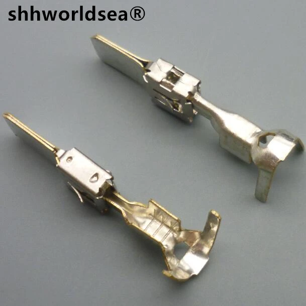 

shhworldsea 6.3mm male Series Automotive Car Splices Wire Terminal Non-insulated Male Female Crimp Terminals DJ6116-6.3