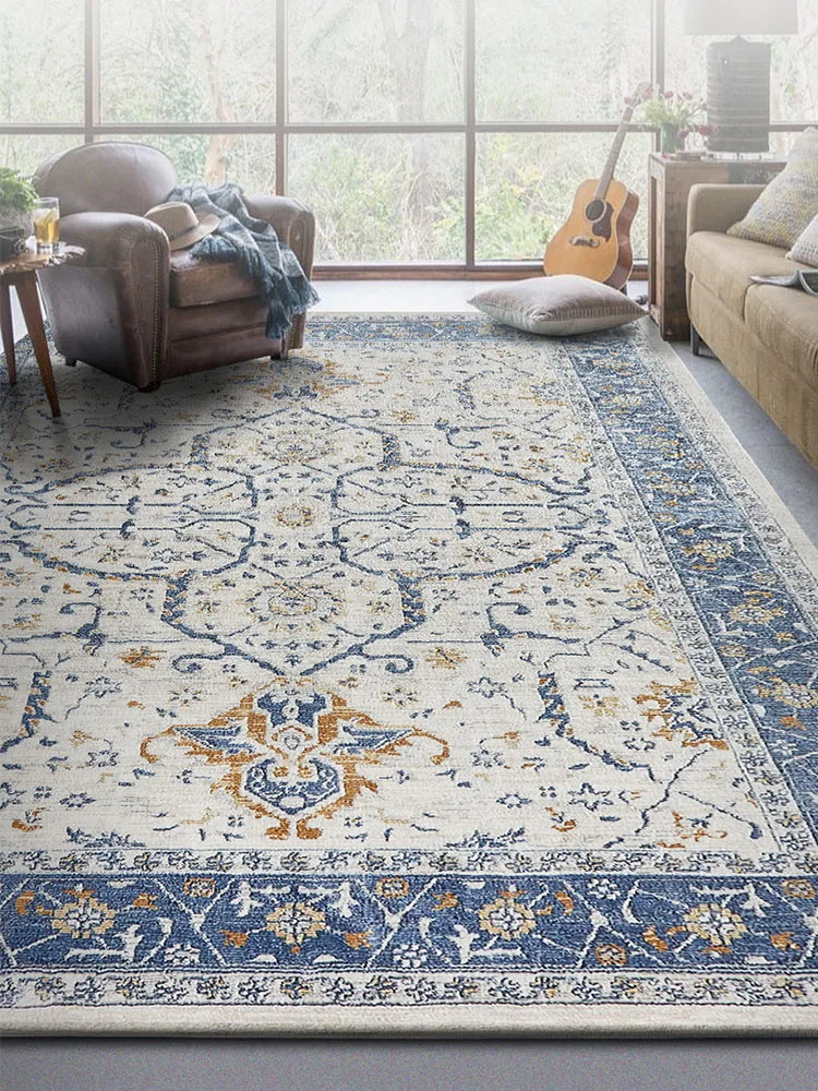 Turkey Style Home Living Room Carpets Anti-slip Floor Mat Vintage Persian Bedroom Rug Carpet Soft American Big Thick Area Rugs