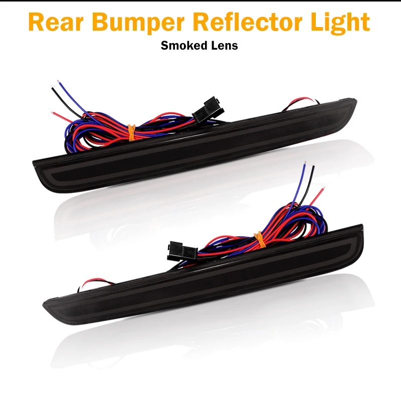 Car Front/Rear Side Marker Lights & Rear Bumper Reflector Tail Brake Lights,Rear Fog Lamp For 2015-up Dodge Challenger view 3