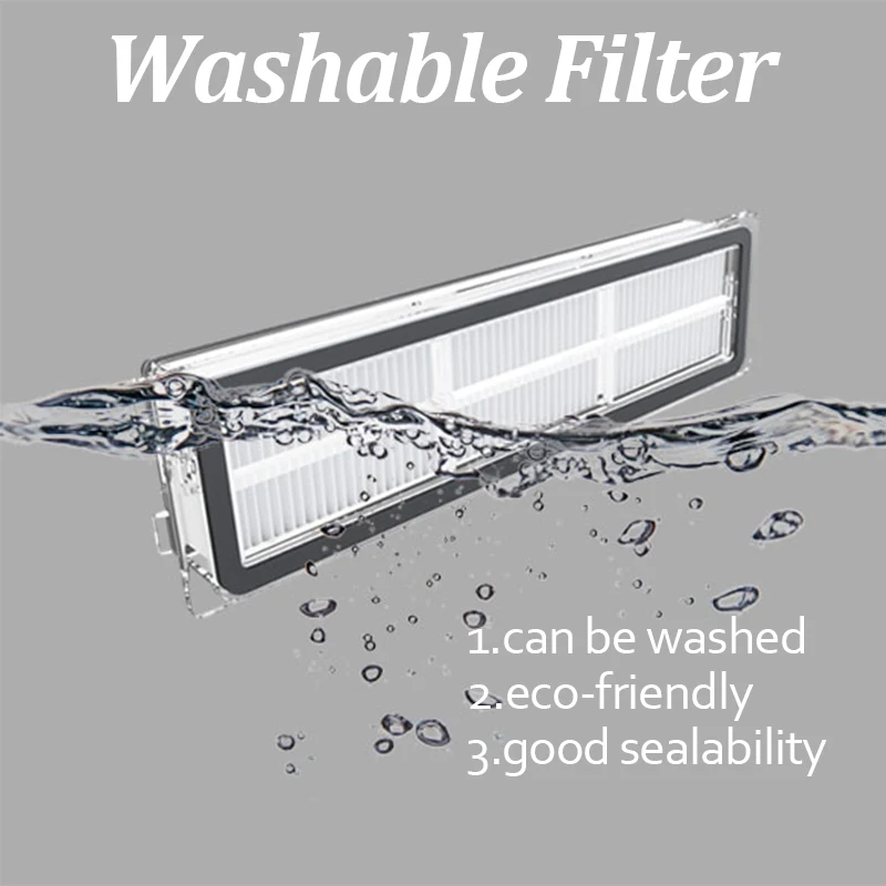 Фильтр НЕРА для пылесоса Xiaomi Dreame Bot L10 Pro D9 RLS3, Аксессуары для пылесоса, роллер, основная боковая щетка, тряпка для швабры, запасные части