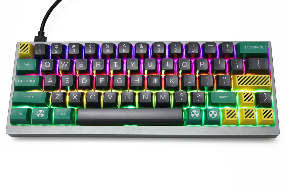 60% Gh60 Hot Swappable Aangepast Mechanisch Toetsenbord Bm60 V2 Bm60v2 Met Pijltoets Pcb-Programma Via Volledige Rgb Switch Underglow Type C