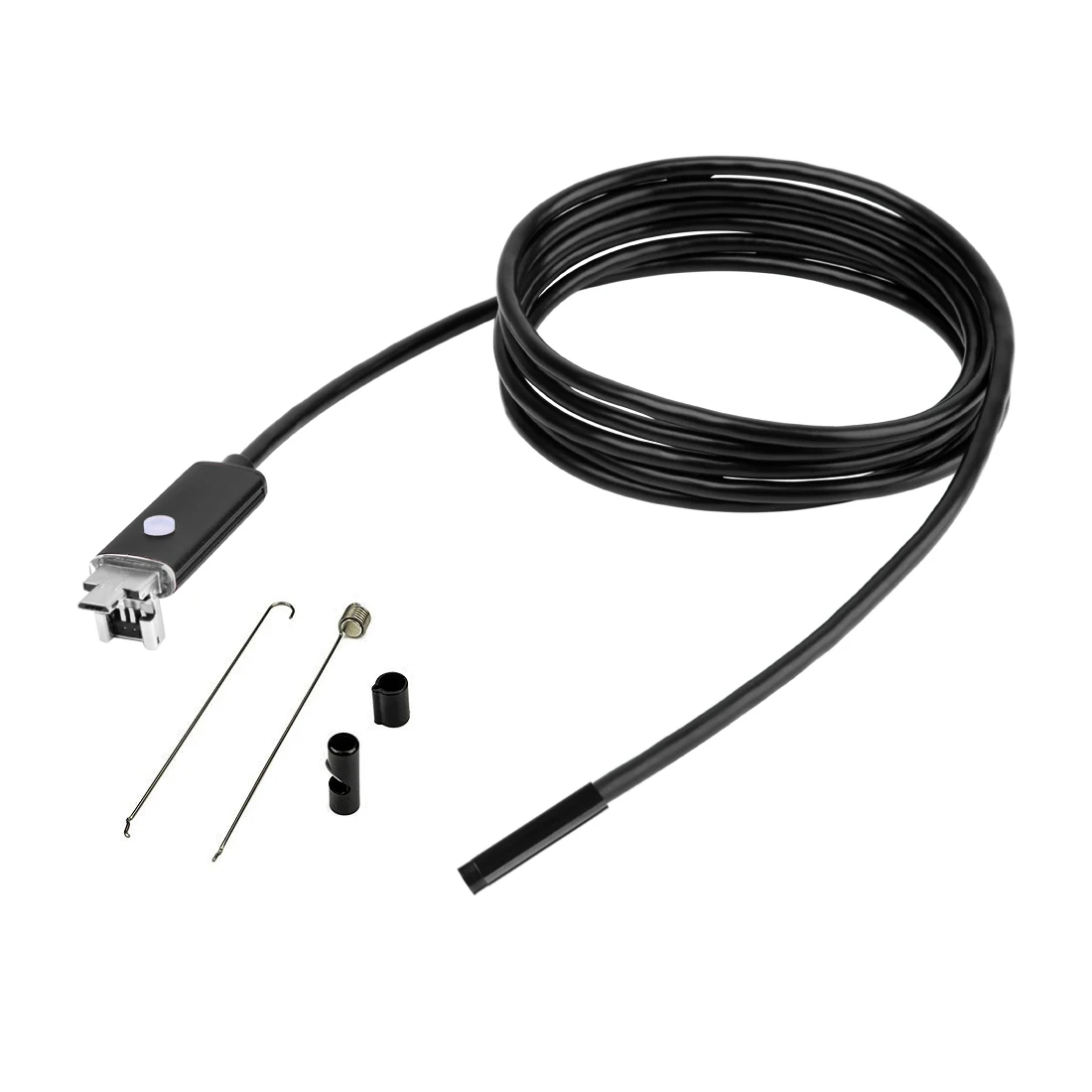 7MM 2in1 USB Endoscope Camera for Android &Computer Water-proof IP66 CMOS Borescope Inspection  Digital Microscope Otoscope