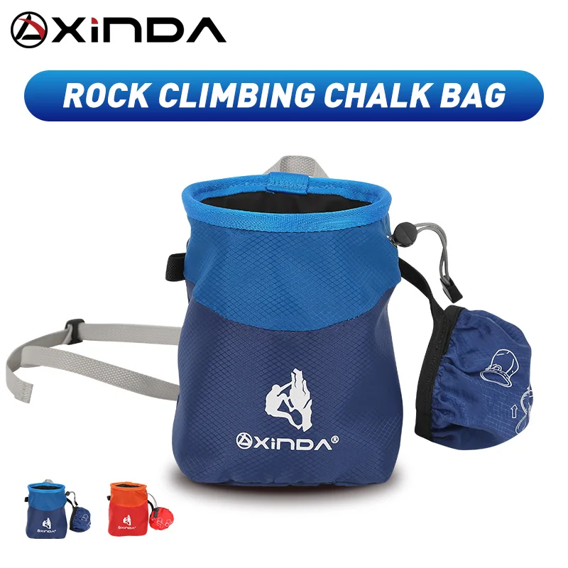 XINDA Outdoor new arrival high quality light chalk bag for rocking climbing bouldering men and women Climbing gym Magnesium Bag