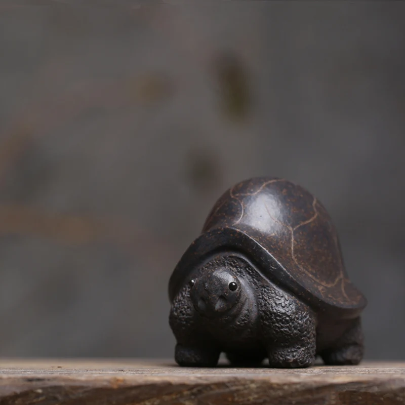 Ceramic tea pets army turtles tea ceremony accessories coffee table decorations micro landscape ornaments