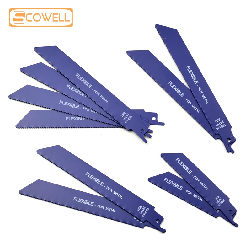 SCOWELL-Kit de hojas de sierra recíproca de demolición, 32 Uds., corte de madera y Metal, accesorios de herramientas eléctricas DIY, sierra de sable, uso multiusos