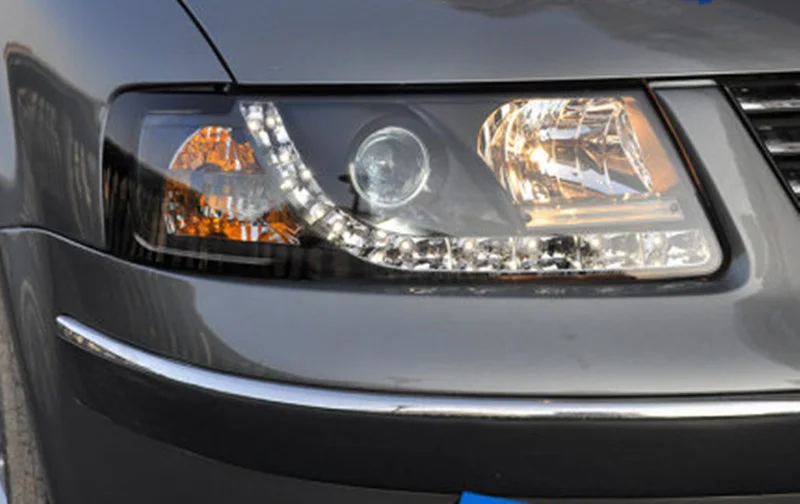 Osmrk HID LED montaż reflektorów angel eye światła do jazdy dziennej z kierunkowskazem dla Volkswagen passat b5