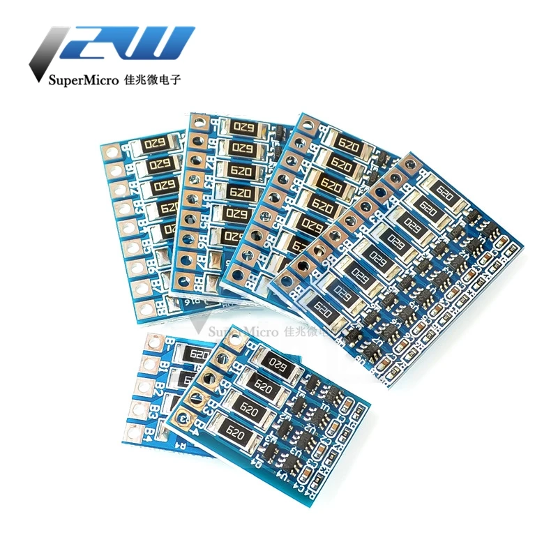 BMS 3S 4S 5S 6S 7S 8S 18650 Lithium Battery Charger Protection Board Power Bank Balancer Li-ion Charge Equalizer PCB