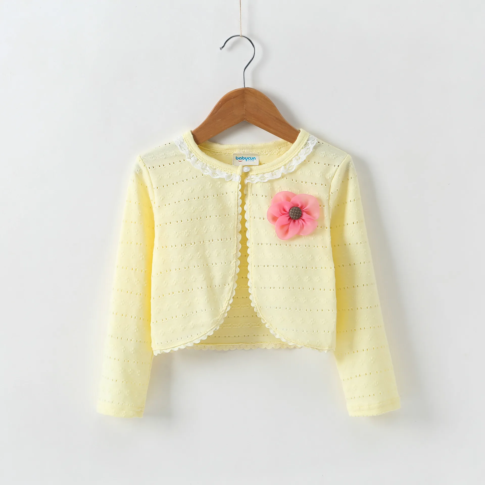 Bé Gái Áo Len Cardigan Khoác Ngoài 100% Cotton Bé Gái Màu Hồng Áo Khoác 1 & 2 Tuổi Tập Đi Cho Bé Quần Áo AKC165009