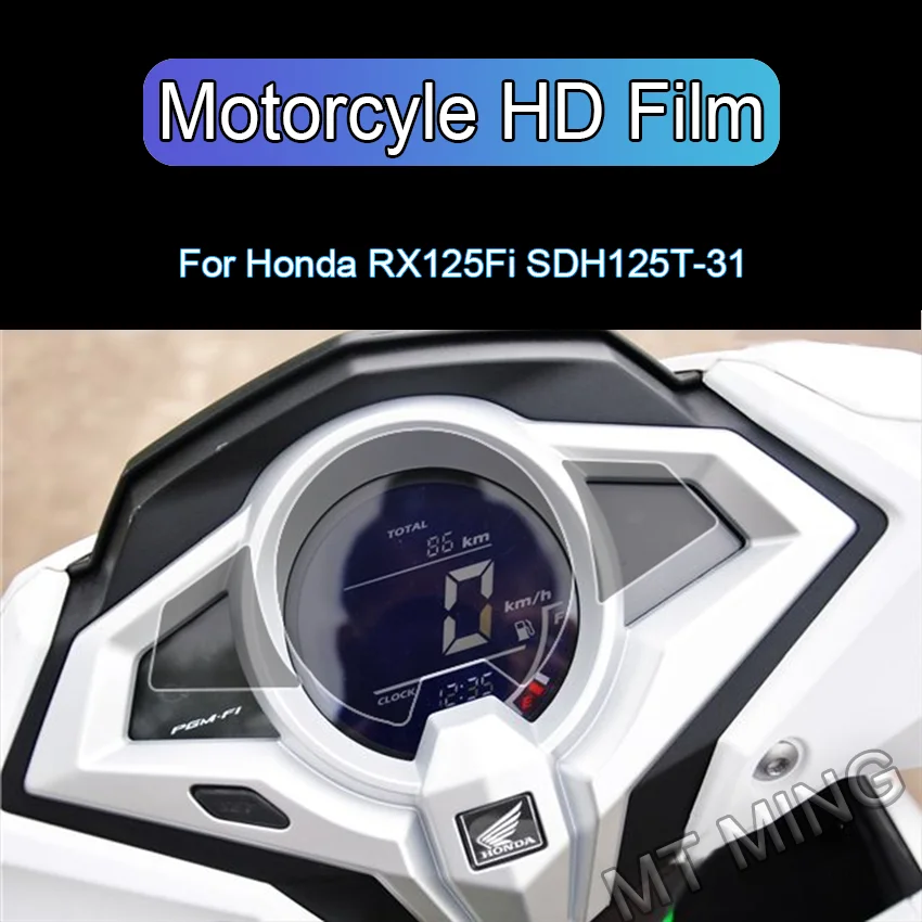 

For Honda SDH125T-31 RX 125 Fi Motorcycle speedometer Scratch PET Protection Film Dashboard Screen Instrument Protection