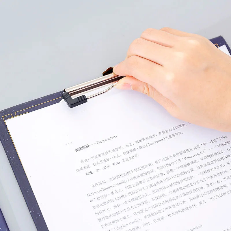 Korea Creative Fantasy Starry Sky A4 File Board Clip Learning Office Pad Writing Board Clip File Folder Report Folder