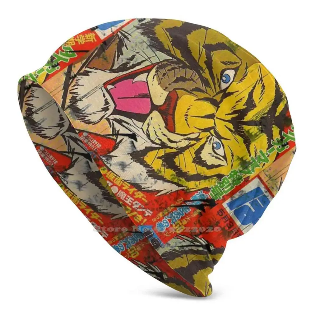 Tiger Mask New Autumn Winter Hedging Cap Outdoor Tigerman Uomo Tigre Vintage Anime Manga Hero Wrestling Cartoon 1970S 1980S