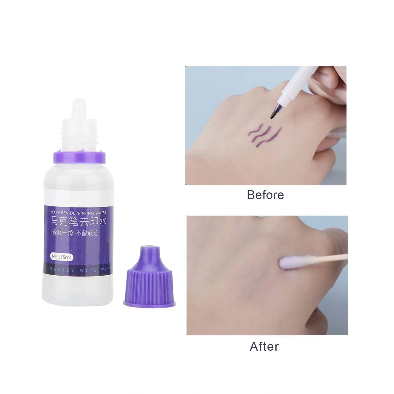 

15ml Microblading Mark Pen Mark Removal Erasing Liquid Marker Tool Eraser Cleanser Semi-Permanent Tattoo Tool Supplies Accessory