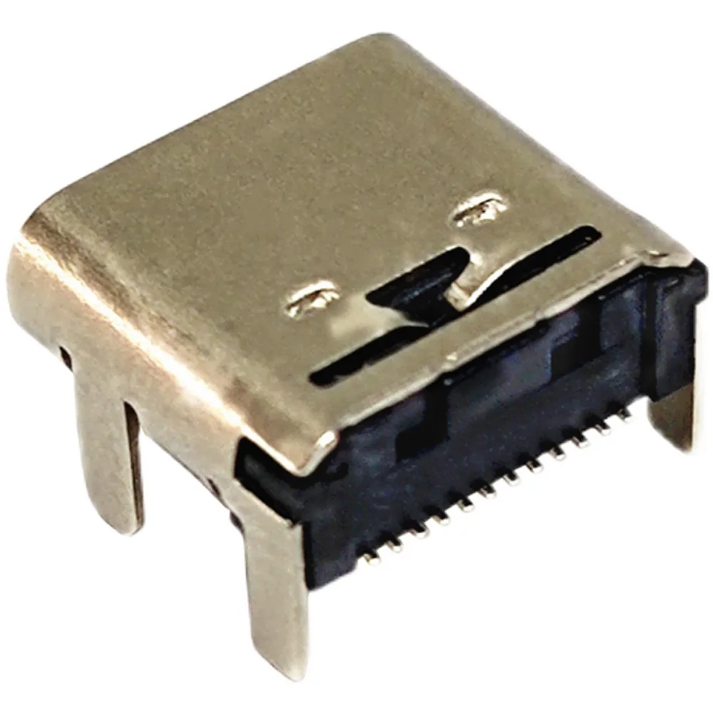 Usb 3.1 type-c micro 24pin a bordo de quatro patas dupla fileira conectores de remendo fêmea porto jack cauda plug soquete terminais elétricos