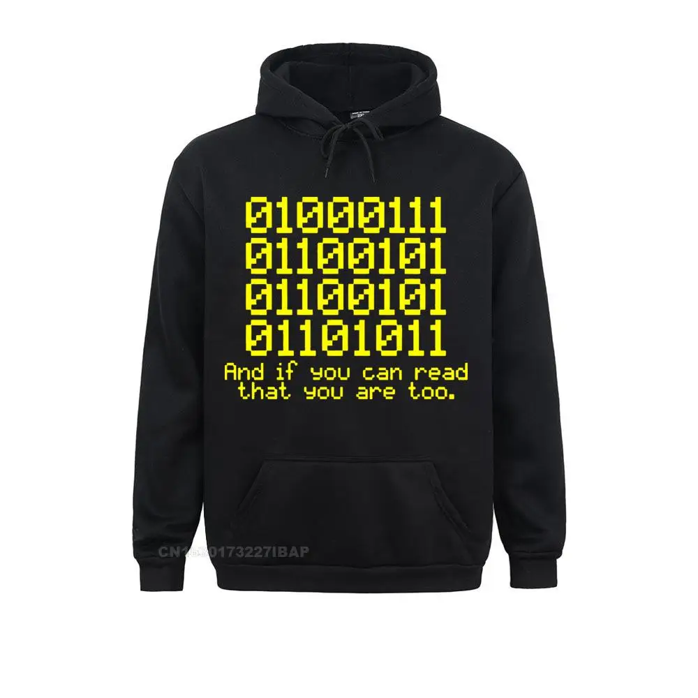 Men 0100 BINARY Sportswear Code Geek Nerd Tech Computing Slogan Present Funny Gift 123t Fashion Hooded Pullover Round Neck Top