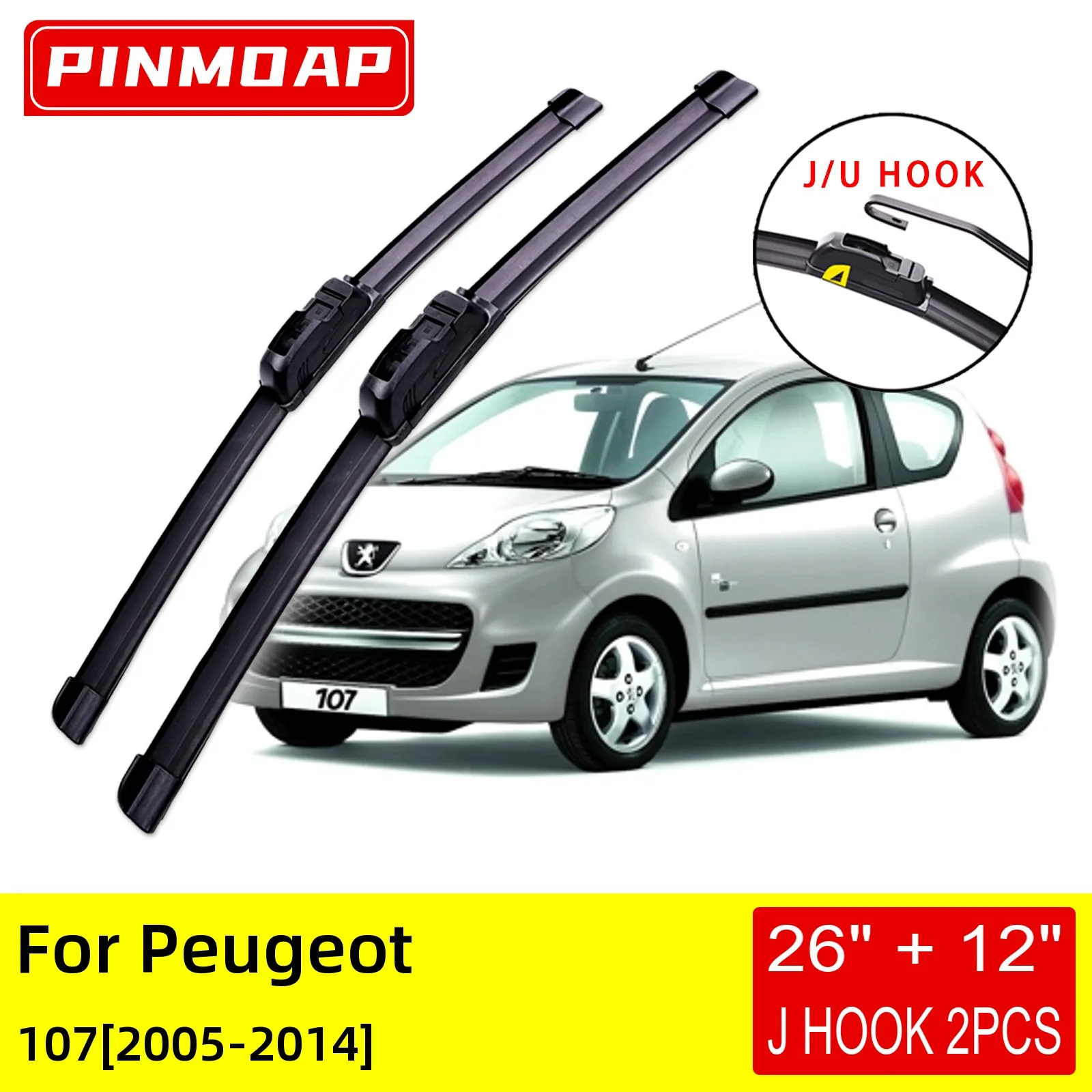 

Щетки стеклоочистителя передние для Peugeot 107 2005 2006 2007 2008 2009 2010 2011 2012