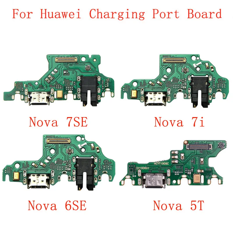 High Quality USB Charging Port Connector Board Parts Flex Cable For Huawei Nova 7 7Pro 7i 6 6SE 5 5Pro 5T 5i 5i Pro Nova 3i 3 2S