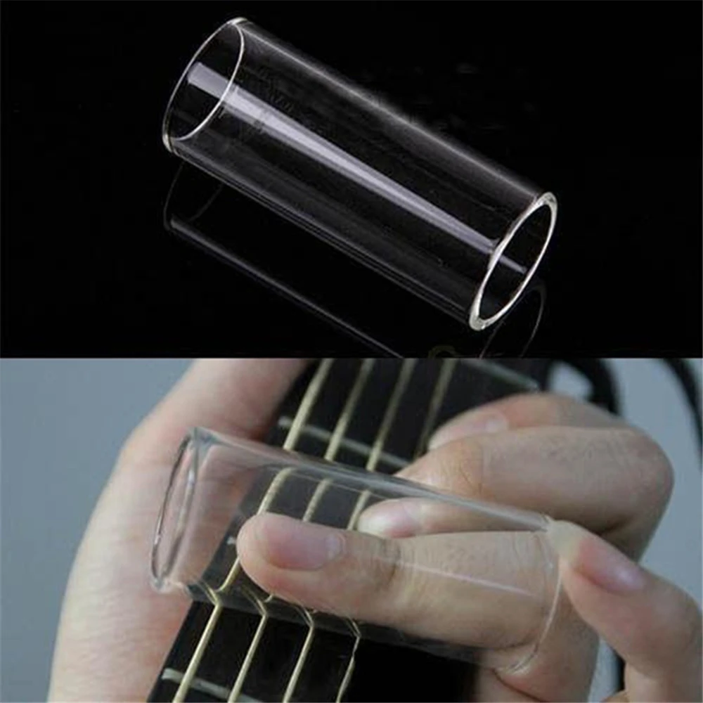 Comfortable Glass Guitar Slide Finger Slider Guitar Accessories Length 60mm Diameter 22mm Thickness 2mm