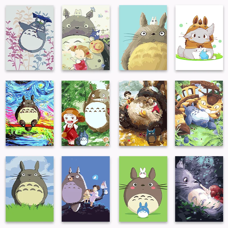 Diy 5D Diamond Painting Embroidery My Neighbor Totoro Modern Painting Cartoon Anime Cross Stitch Kit Diamond Mosaic