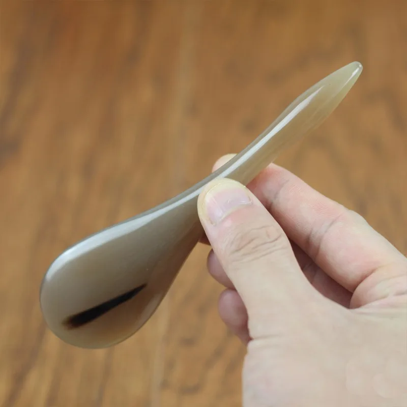 gua sha massage tool Ox Horn White Natural Massage Pen Plate Bar Gua Sha Scrapping Acupuncture Massager Face Slimming Massage
