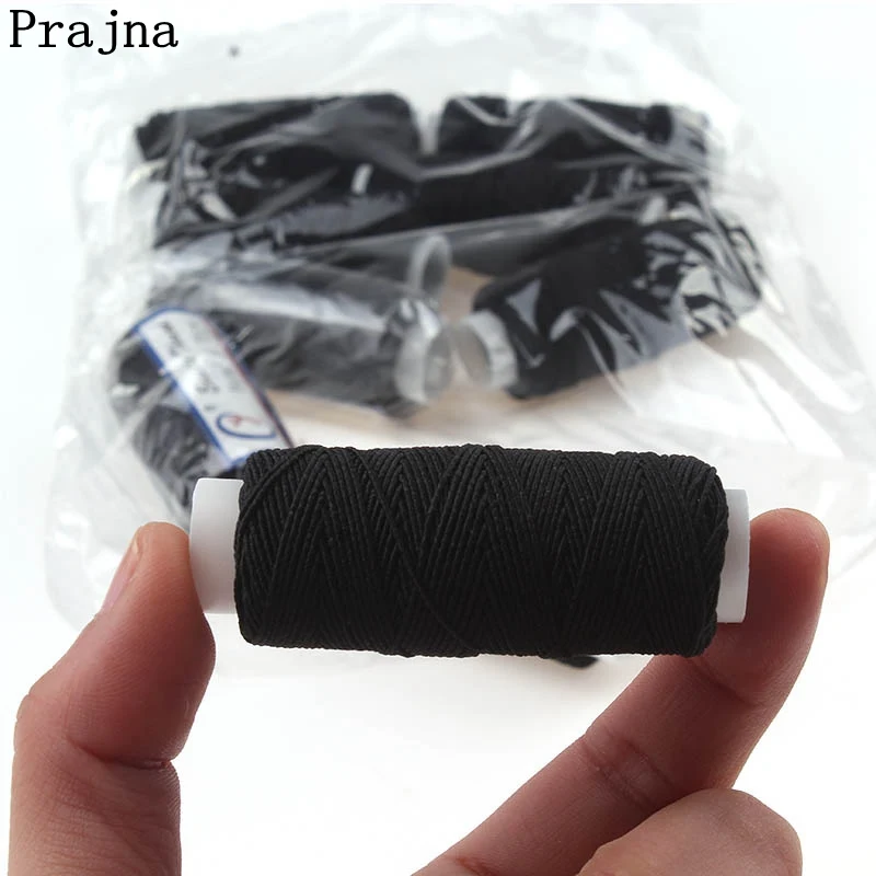 10Roll/Set White Elastic Thread Industrial Sewing Machine Thread Cheap Elastic Thread For Bracelet DIY Sewing Random