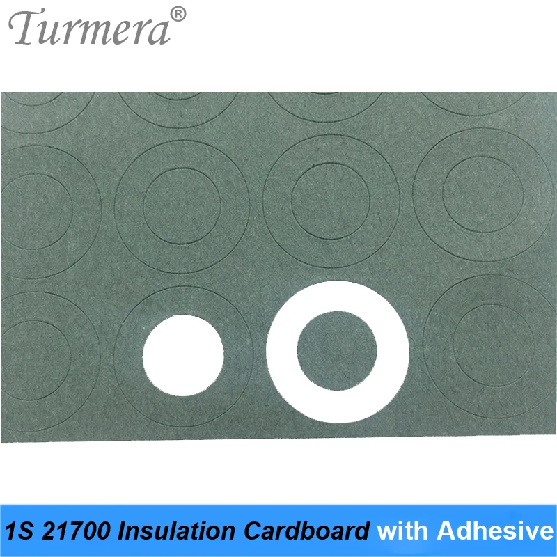 Cartón aislante de batería 1S 21700 con adhesivo para paquete de batería 21700, parche de pegamento aislante positivo, 60 unidades