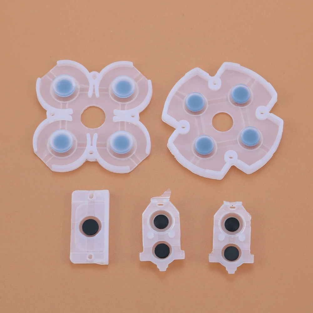 100 sets for PS4 PS4  Slim Controller Silicone Conductive Rubber Adhesive Button Pad Keypad for JDM-030