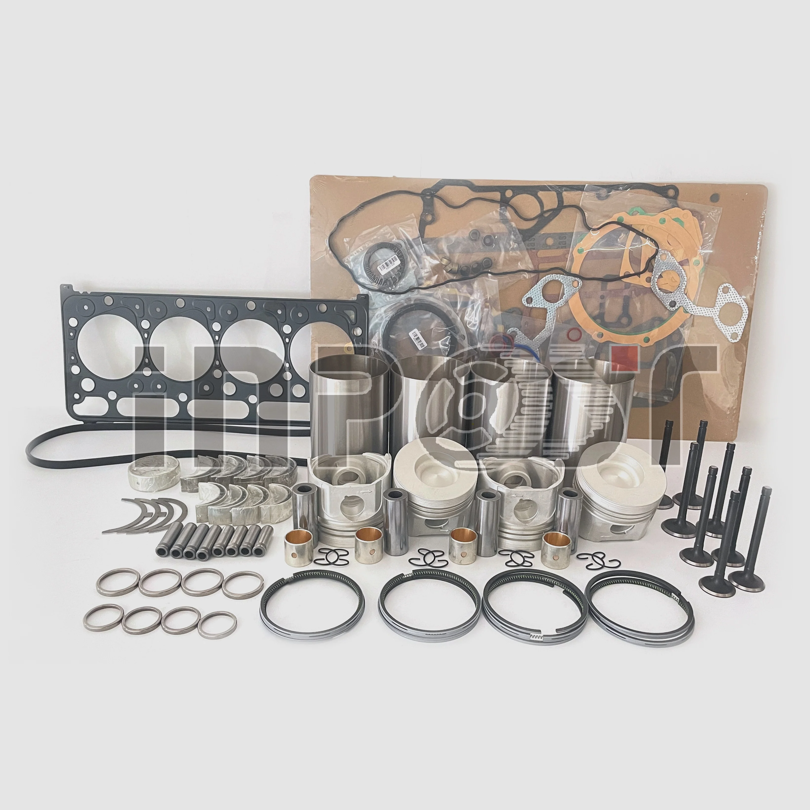 V2203 Engine Rebuild Kit With Piston Rings Full Gasket Set Bearing Valves For Kubota Diesel Engine