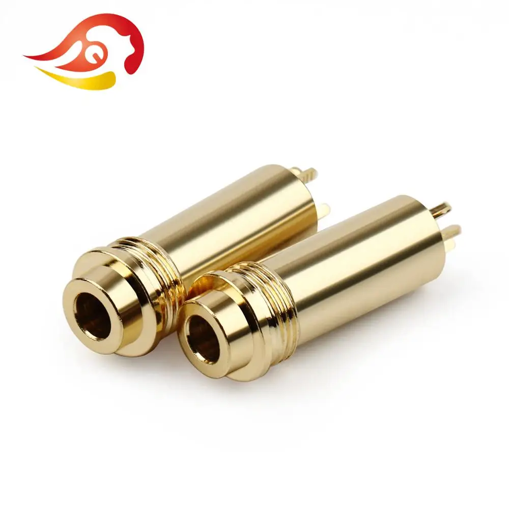 QYFANG Upgrade 4.4mm 5 Pole Stereo Female Main Body Balance Earphone Plug Metal Adapter Audio Jack Wire Connector For NW-WM1Z/A