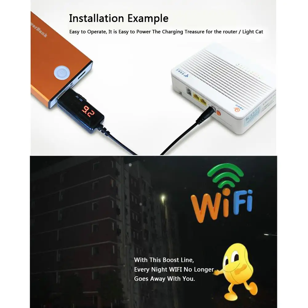 Conversor de impulso usb dc 5v a 9v 12v conversor de passo usb + conector de 3.5x1.35mm para fonte de alimentação/carregador/conversor de energia