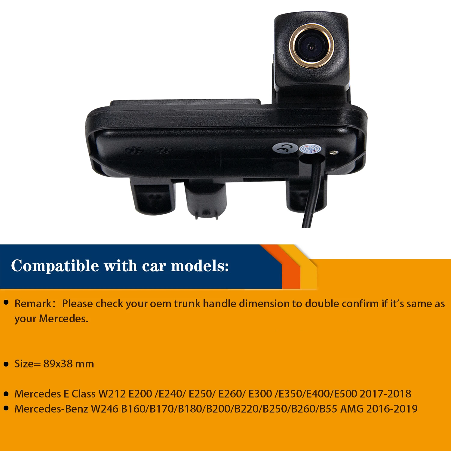 Misayaee HD 720P CCD Rear view camera for Mercedes-Benz W246 B160/B170/B180/B200/B220/B250/B260/B55 AMG 2016-2017,Parking camera