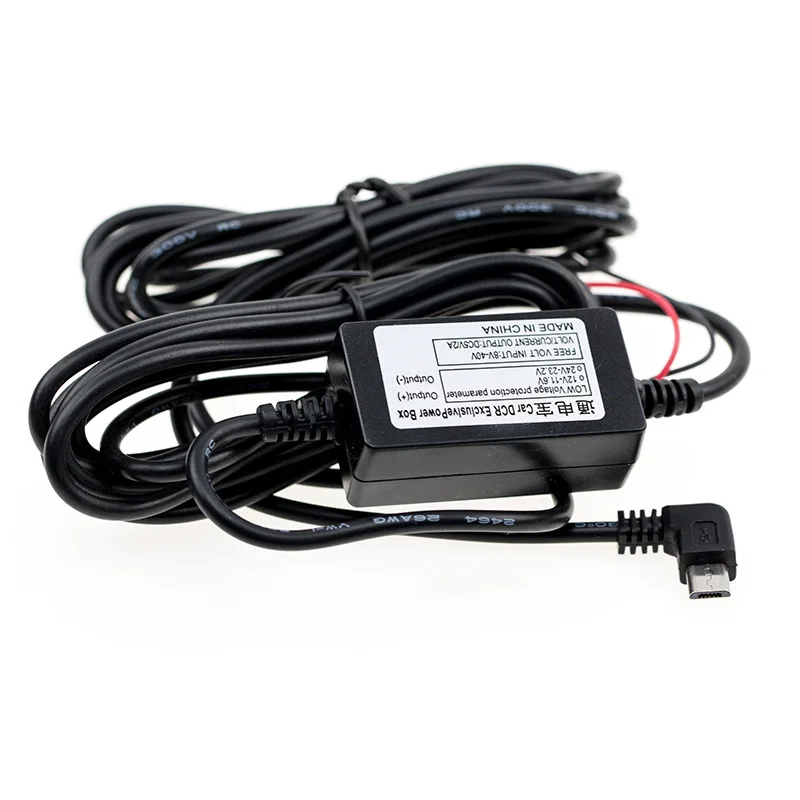 Car Charger DC Converter Module 12V 24V To 5V 1.5A Type-c Mini Micro USB Cable For Tachograph Navigation Low Voltage Protection