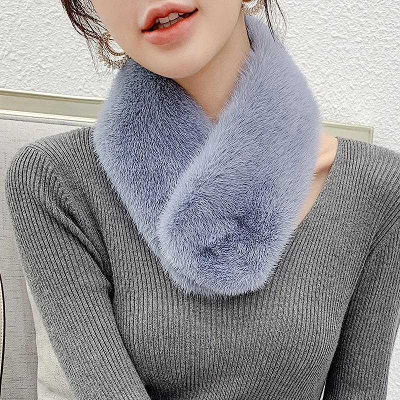 ZDFURS* 2021 new high quality lady\'s winter mink scarf whole skin double mink fur scarf real warm mink fur collar