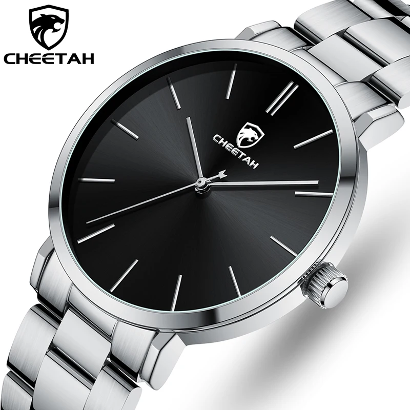 

CHEETAH Top Brand Luxury Fashion Watches Mens Casual Quartz Wristwatch Business Watch Men Stainless Steel Waterproof Male Clock