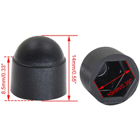 50 pieces in bag M4 M5 M6 M8 M10 M12 Bolt Nut Dome Protective Cap Cover Exposed Hexagonal Plastic
