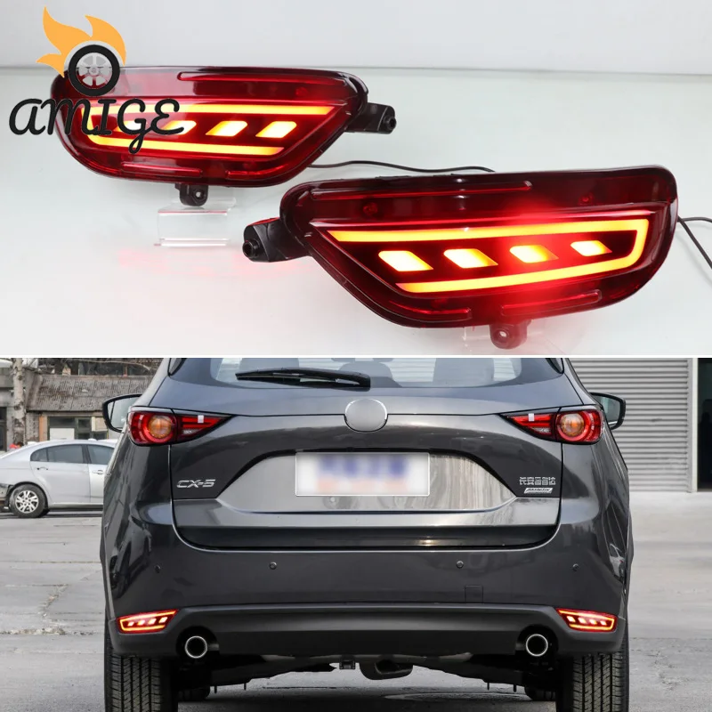 

12V Car LED Rear Lights For Mazda CX-5 CX5 2017 2018 2019 Reflector Bumper Lamp Taillights Backup Brake Light