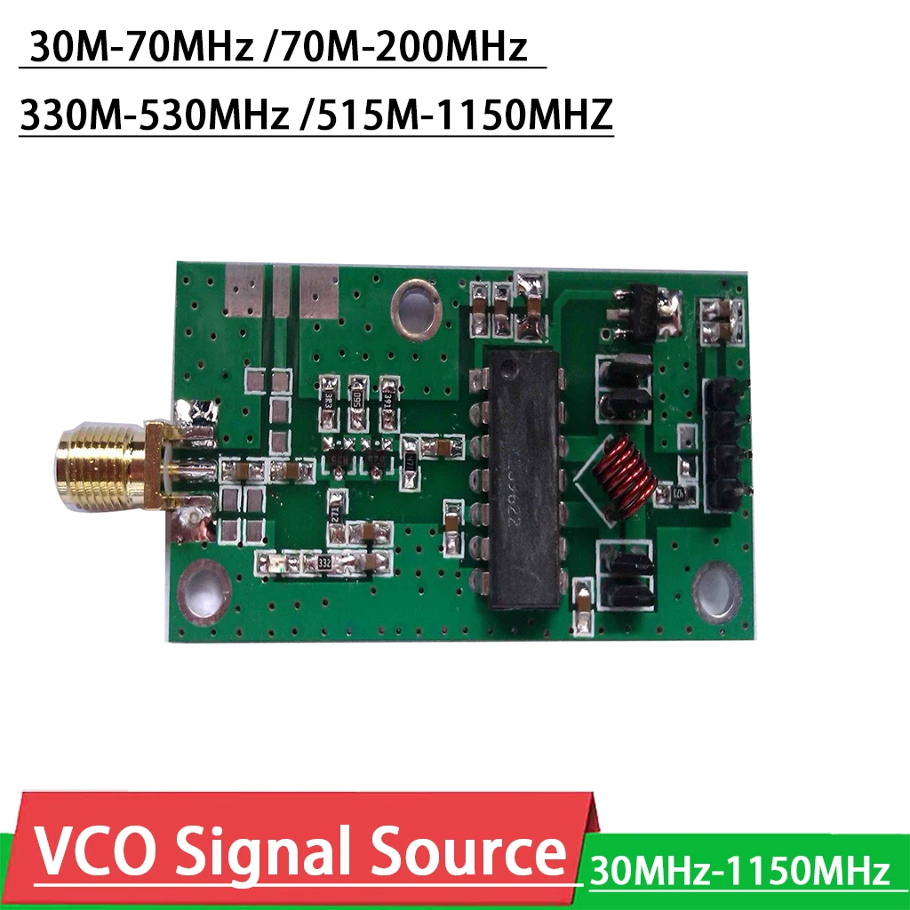 DYKB 30-1150MHz VCO Voltage controlled oscillator RF Signal Source Generator FOR Ham Radio Amplifier measurement, antenna