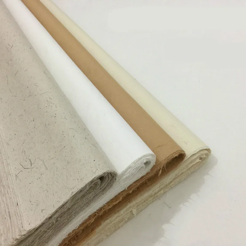 Papel Para Dibujar Chinese Yunlong Xuan Paper for Decoupage Mulberry Paper Calligraphy Paper Half Ripe Fiber Paper Papel Arroz