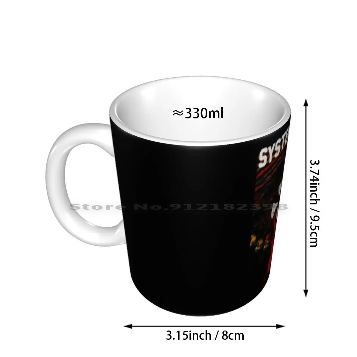 Soad Ceramic Mugs Coffee Cups Milk Tea Mug System Down Alternative Heavy Hard Progressive Metal Creative Trending Vintage Gift