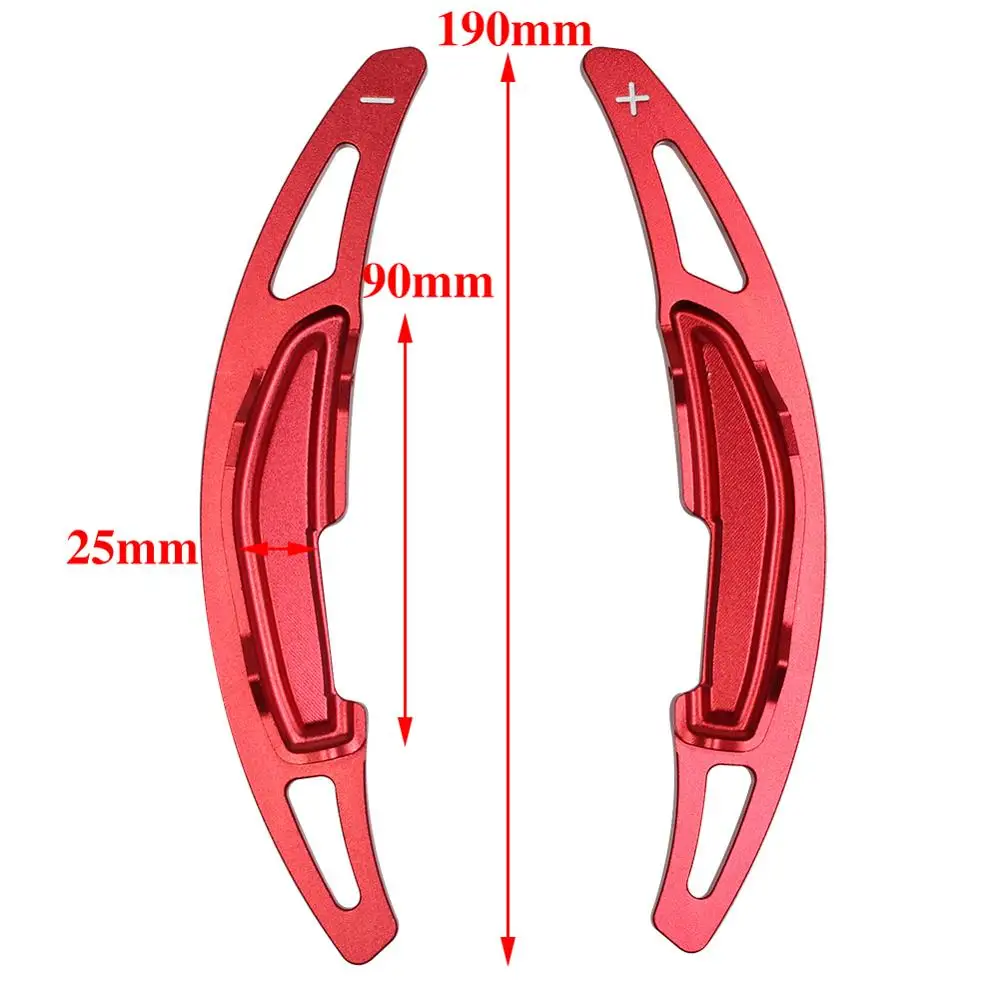 For BMW M2 F87 M3 F80 M4 F82 M6 F06 F12 2016 2017 Steering Wheel Gear Shifters Paddle Extension Aluminum Alloy Cover Trim 2PCS