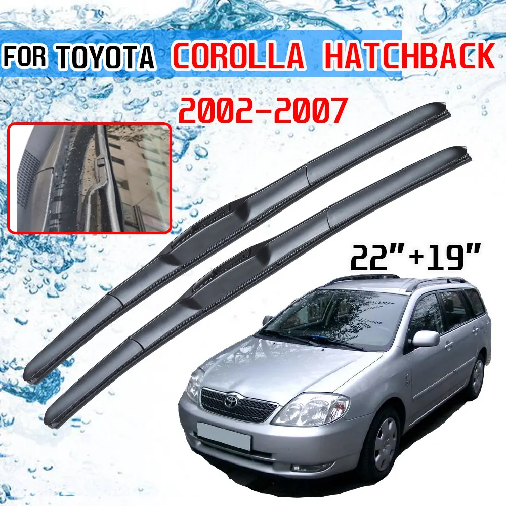 For Toyota Corolla Hatchback 2002 2003 2004 2005 2006 2007 E120 E130 Accessories Windscreen Wiper Blade Brushes Wipers for Car