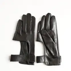 Women's Natural sheepskin leather hollow out motorcycle glove female fashion genuine leather sports driving glove R2887