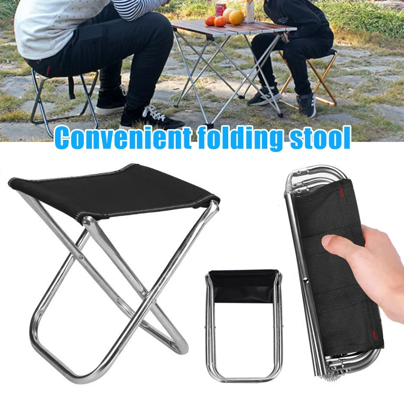 Hot Sale Sillas Mini Portable Folding Stool Ultra Light Outdoor Slacker Chair Hiking Fishing Camping Seat Outdoor Furniture