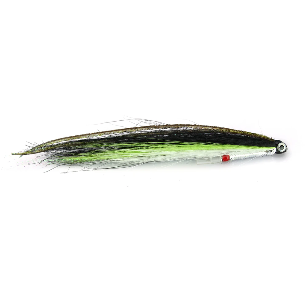 Salmon Tube Fly Sea Trout Flies Elver Sunray Black Green