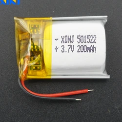 3.7V 200mAh 0.74Wh Li-Polymer Li Lithium Battery Li-ion 501522 For MP3 GPS Sat Nav Bluetooth Speaker Earphone LED Light Mp4